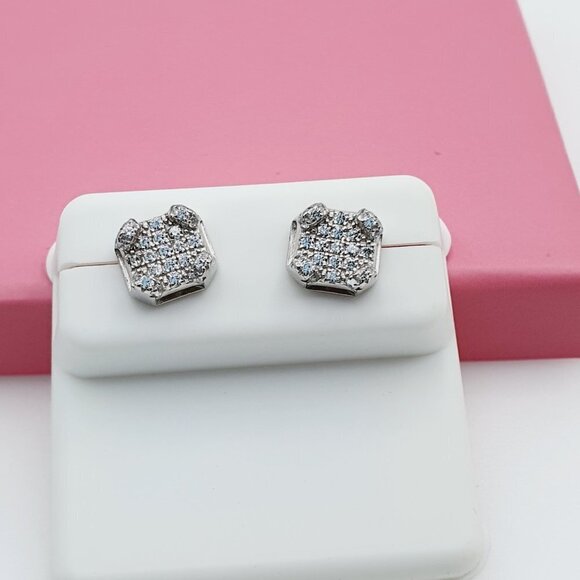 "925 Sterling Silver Cubic Zirconia Earrings, U19254570 - Picture 10 of 11